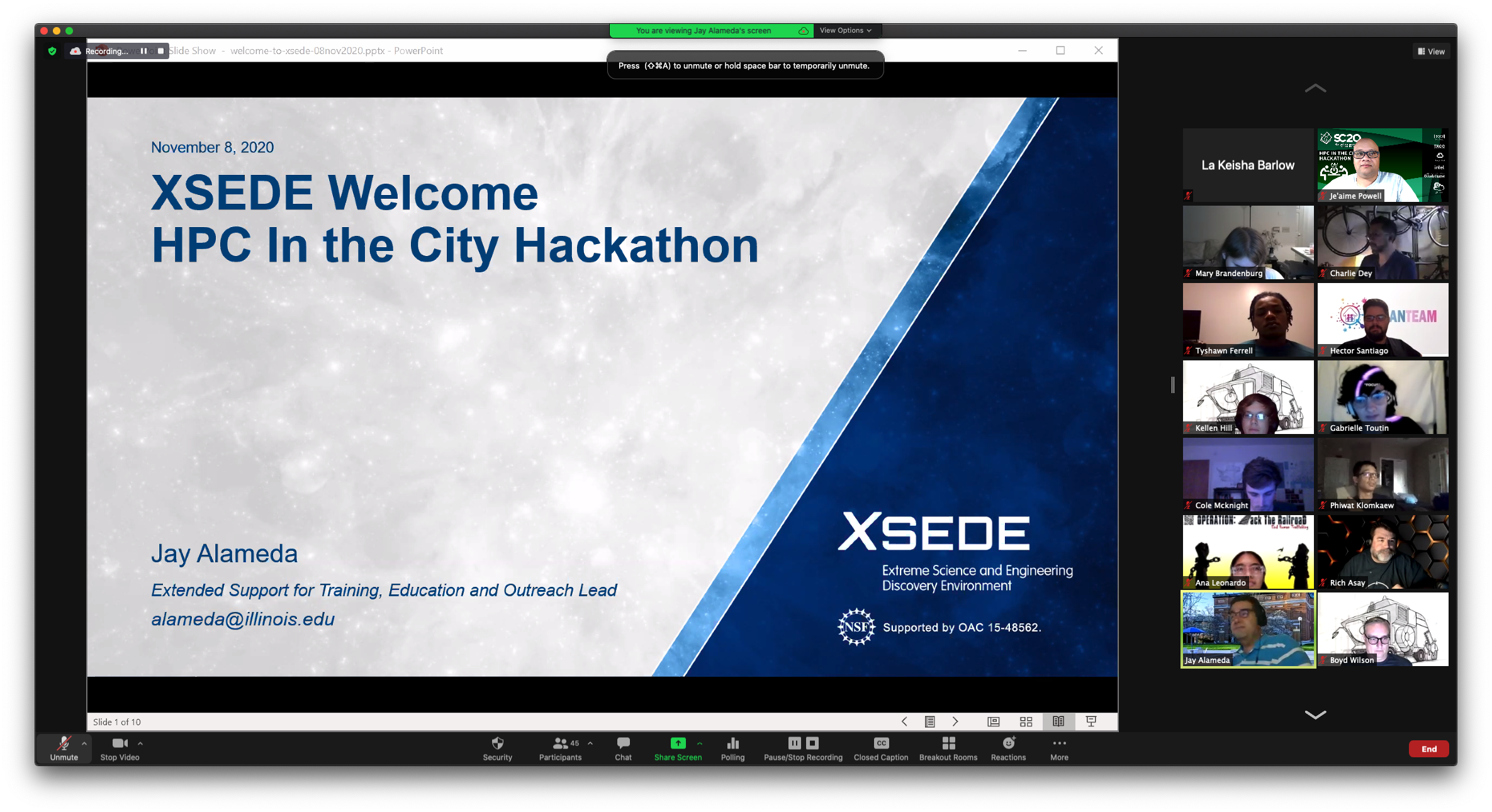 HPC in the City XSEDE Welcome