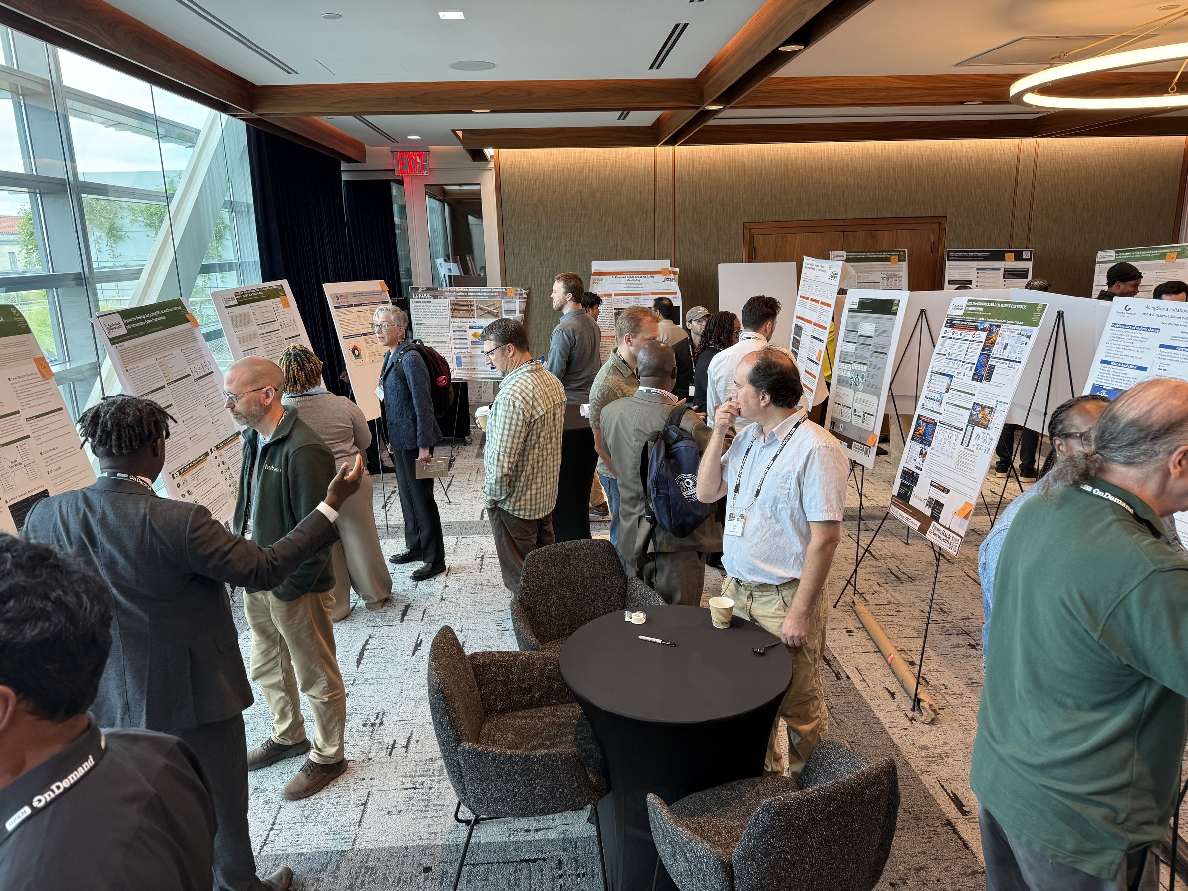 Attendees browsing poster boards during the Gateways 2026 poster session